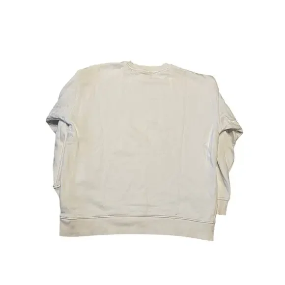 adidas Trefoil Crew Sweatshirt WHITE/BLACK Medium - Picture 4 of 6